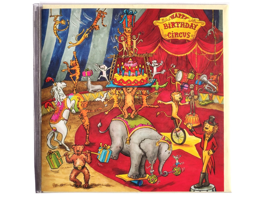 Une carte anniversaire taille XXL {C'est le cirque} - Le blog de  LoloCreaScrap